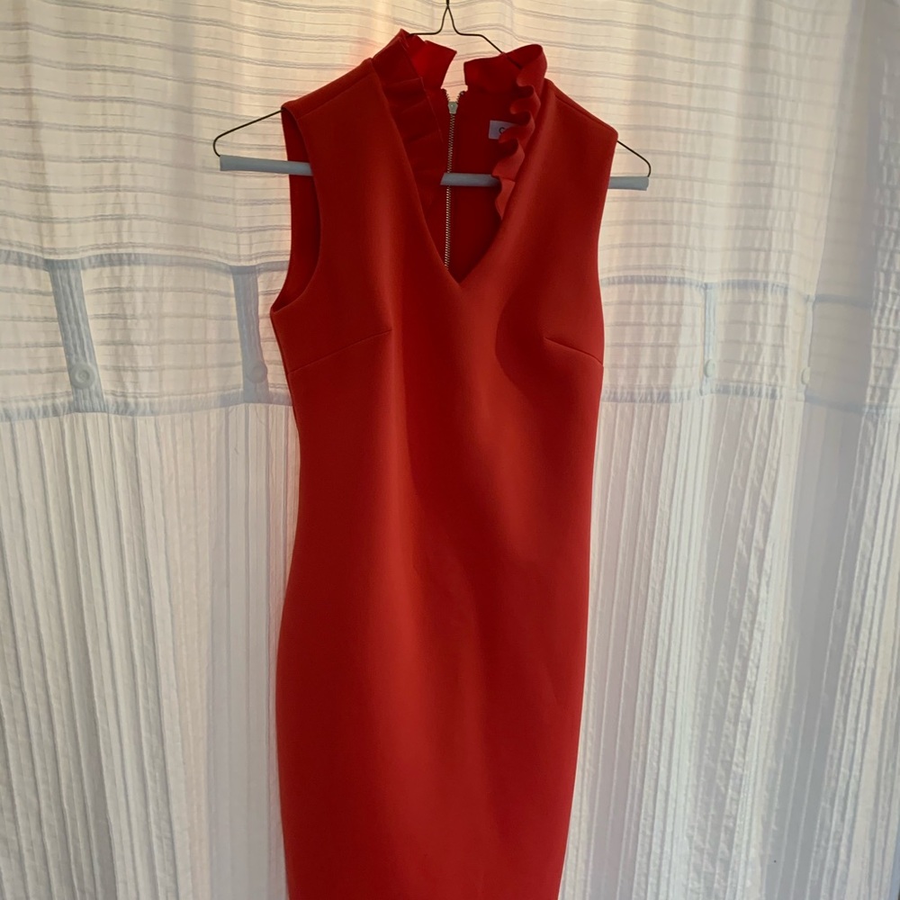 Calvin Klein Vibrant Red Dress